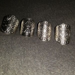 Boho ring set